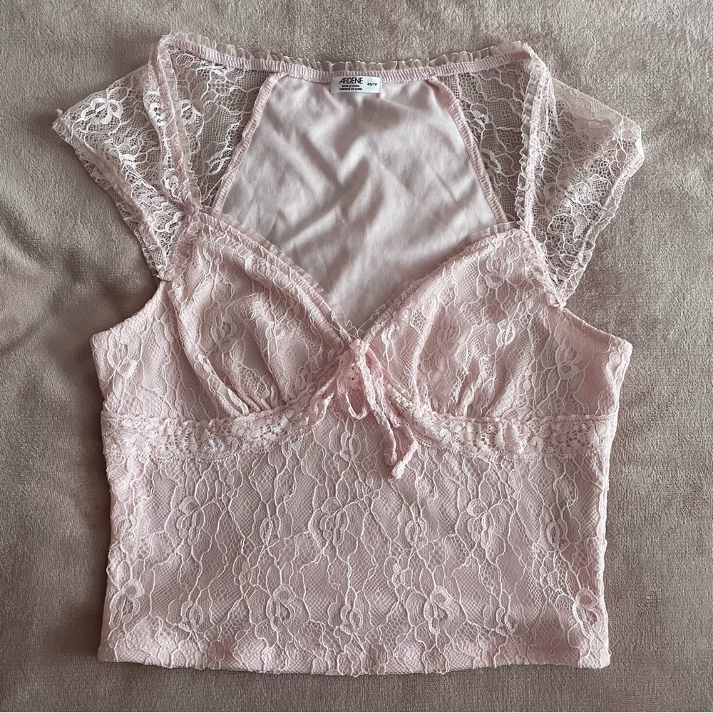 Ardene Pink Lace Top